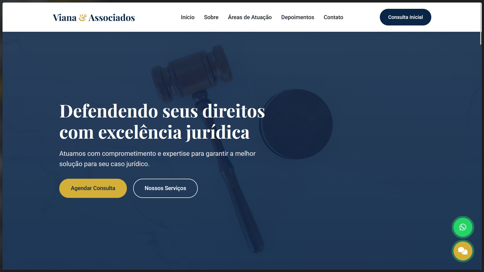 Landing Page para advogados, com IA e whatsapp